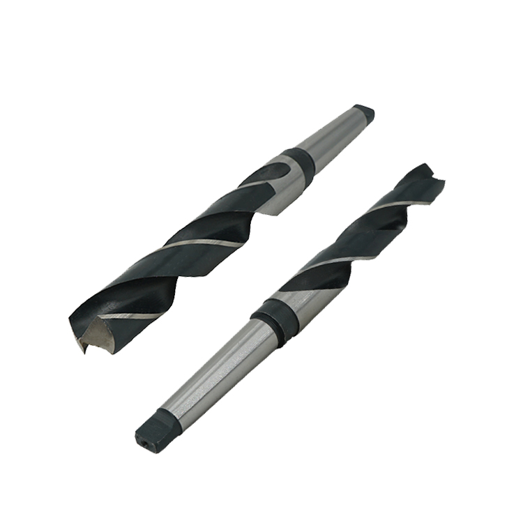 Black and White DIN345 High Speed Steel HSS Morse Taper Shank Twist Drill Bits 