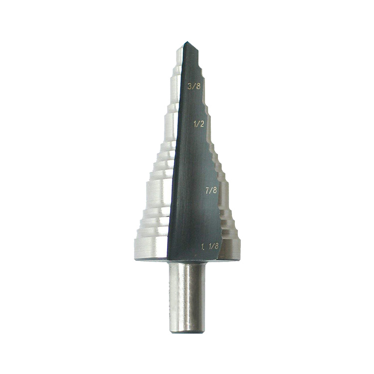 Inch Size Three Flats Shank Straight Flute Hole Electrician Use HSS Step Drill Bit 