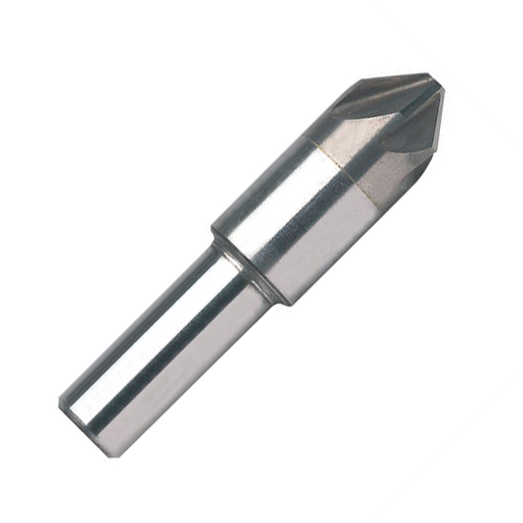 Cylindrical Shank 82 Degree 6 Flute Solid Carbide Countersink Drill Bit 