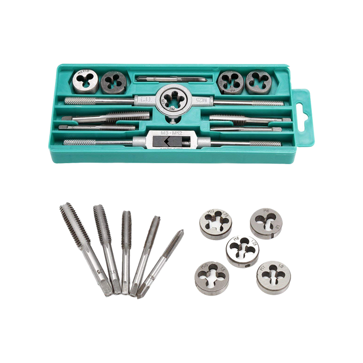12Pcs Alloy Steel Fully Ground Gunsmithing Tap and Die Set