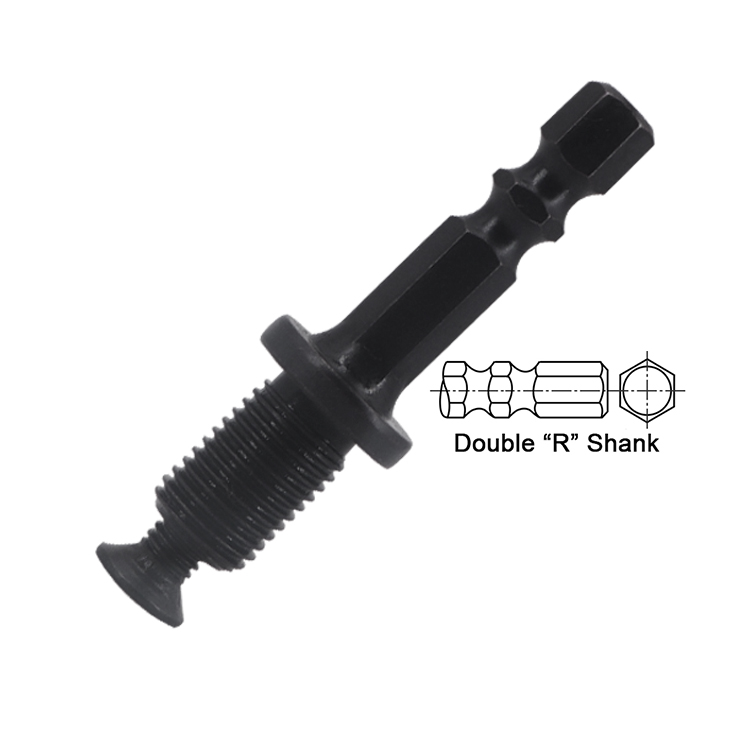 1/4＂ Hex Shank to 3/8＂-24UNF Keyless Drill Chuck Adapter Converter