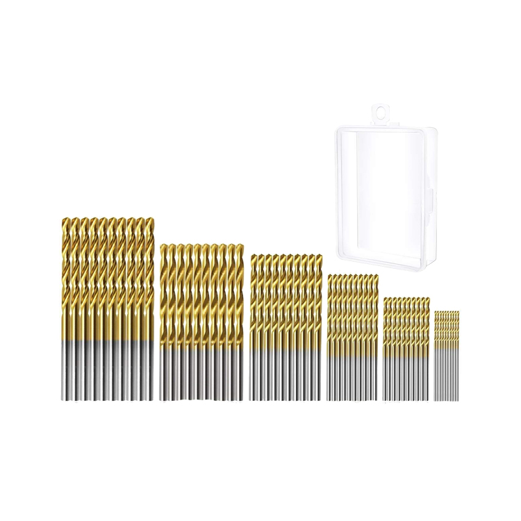 60pcs Metric HSS Mini Micro Drill Bits Set for Watch Tool Precision Craft and Hobby Work Drilling