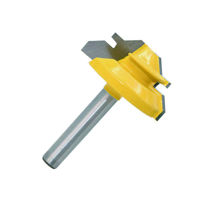 High Quality  1/4 Inch Shank Tungsten Carbide 45 Degree  Lock Miter Wood Router Bit for Woodworking