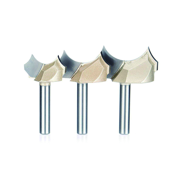 3Pcs 1/2 Inch Shank Tungsten Carbide Dragon Ball Wood Router Bit Set for Woodworking