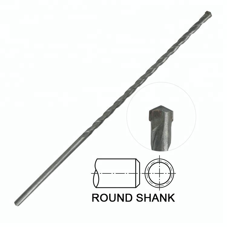 Round Shank L Flute Extra Long Carbide Tipped Masonry Drill Bit