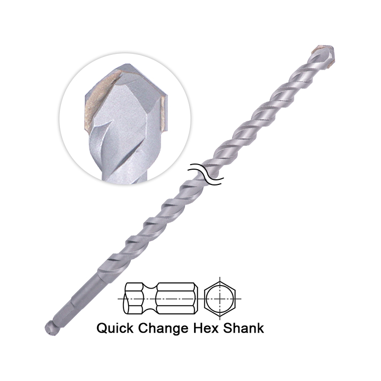 7/16 Impact Hex Shank V Shape Carbide Tipped Fiberglass Pole Cutting Drill Bit