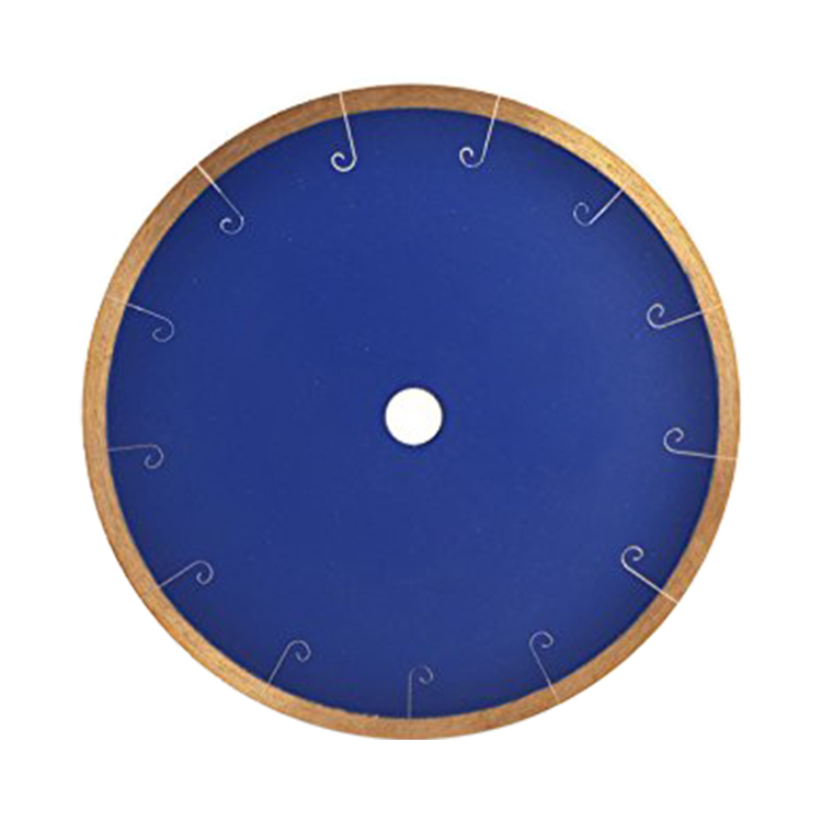 High Frequency Welded Fish Hook Slot Diamond Saw Blade for Cutting Stone Granite Marble Concrete Bric