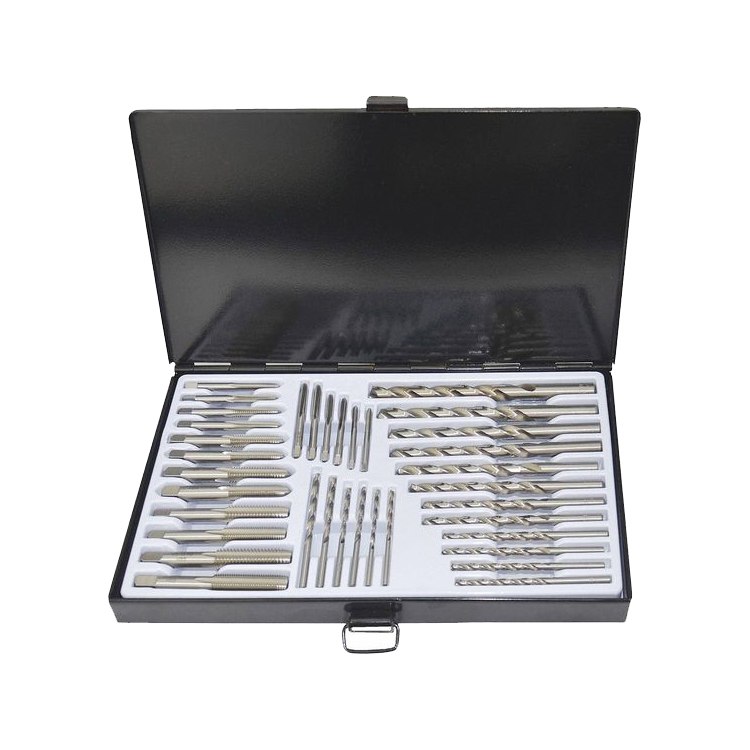 36Pcs ANSI Tap and Drill Bit Set for Steel Aluminium Copper Hole Making and Tapping in Metal Box