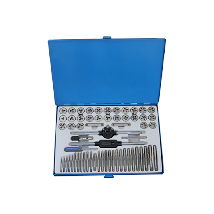 60Pcs Mixed Tap and Die Set for thread Tapping and Cutting in Metal Box