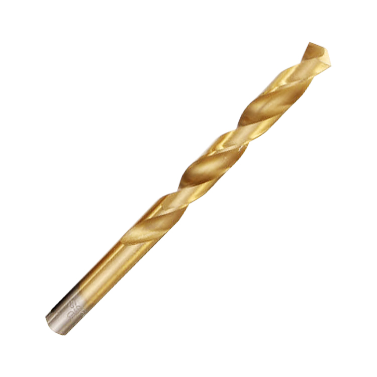 DIN338 Jobber Length Rolled and Polished Titanium Coated HSS Drill Bit