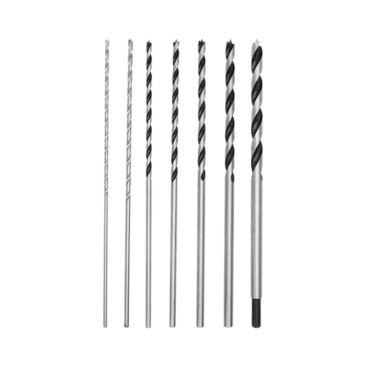 7Pcs 300mm Extra Long Wood Brad Point Drill Bit Set for Wood Precision Drilling in PVC Pouch