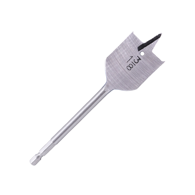 Hex Shank Tri-Point Flat Wood Spade Drill Bit for Wood Drilling