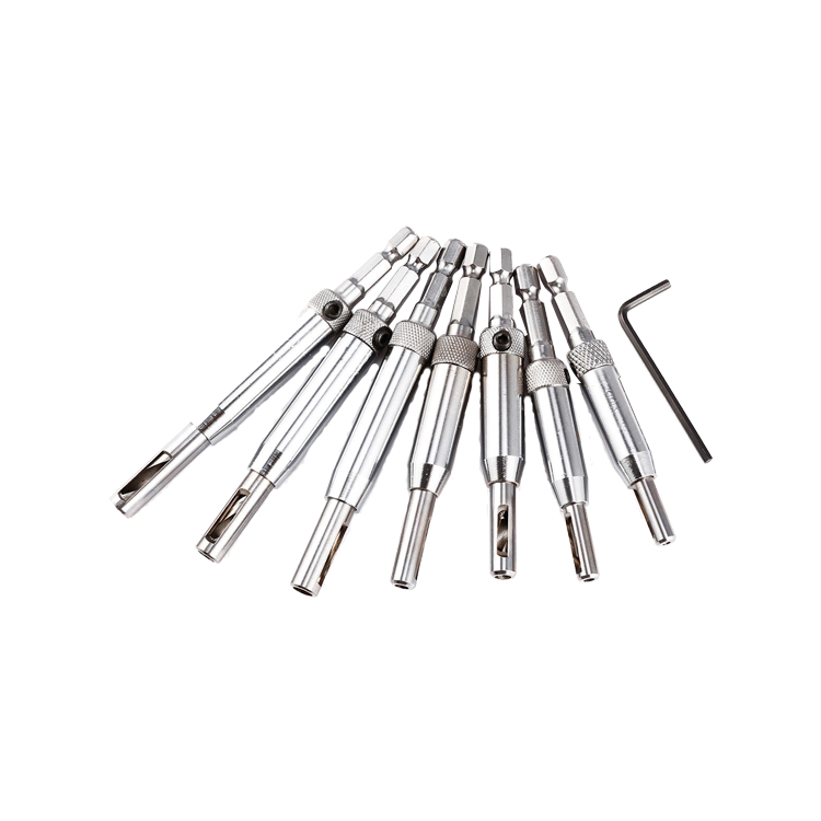 7Pcs Hex Shank Self Centreing C