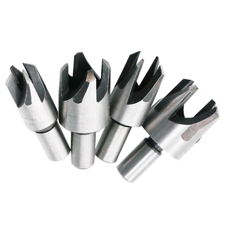 4 PCS Claw Type Wood Plug Cutters Set for Making Plug