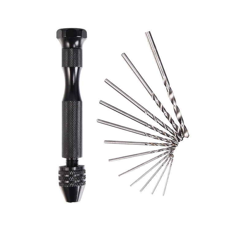 Precision 0.5mm - 3.5mm Mini Micro Spiral Hand Drill Chuck Twist Pin Vise Bit