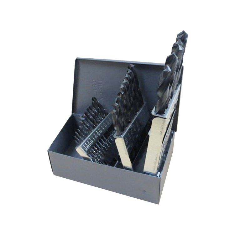 25Pcs Metric Black Oxide Polished HSS Drill Bits Set 