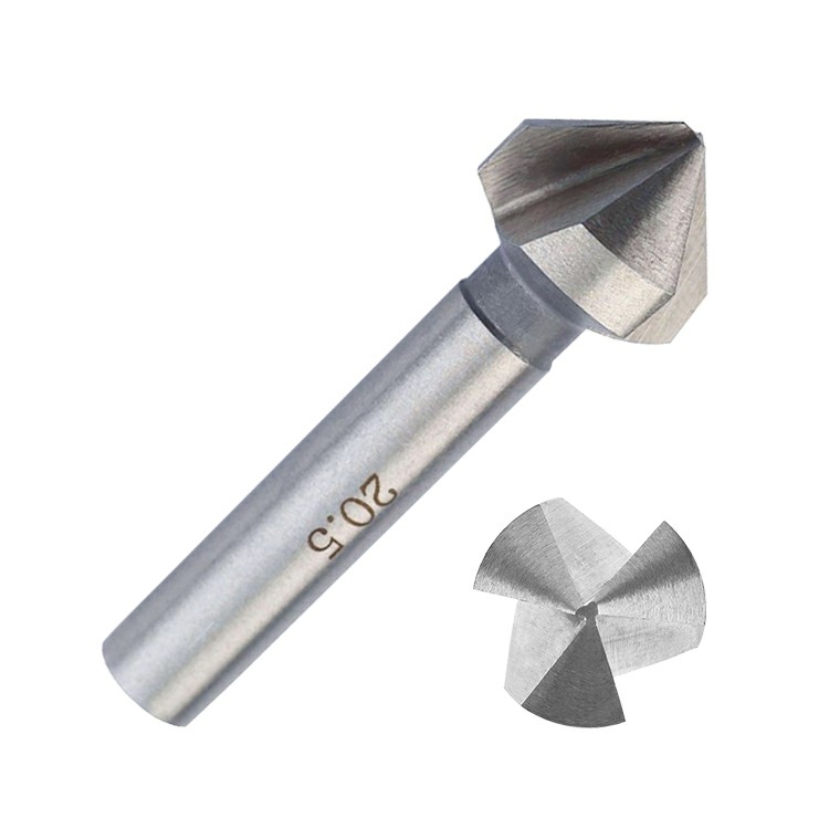 DIN335C 90 Degree 3 Flutes HSS Chamfer Countersink Drill Bit