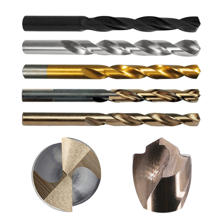 5.24 Inch Long 135 Degree Split Point For Stainless Steel Copper Aluminum Alloy and Iron Hymnorq 13/32 Inch Diameter M35 Cobalt Steel Metalworking Twist Jobber Drill Bits 5PC Pack 