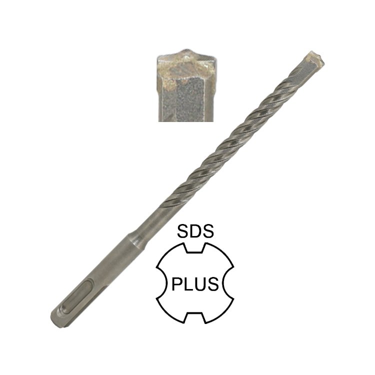 Carbide Centric Single Tip 4 Flutes SDS Plus Hammer Drill Bit 