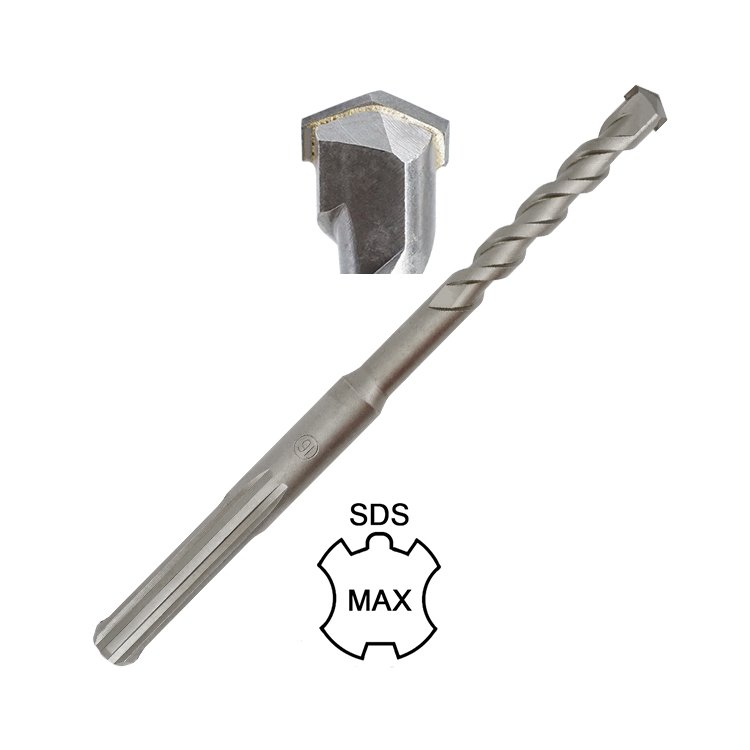 Carbide Single Tip U Flute SDS Max Electric Hammer Drill Bit 
