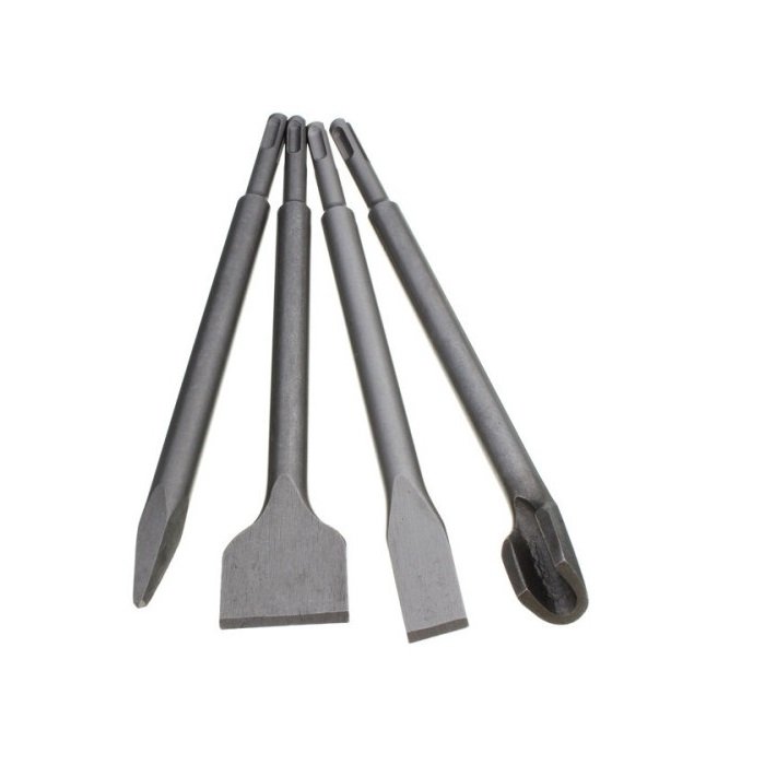 SDS Plus Electric Hammer Spade Hollow Gouge Groove Wide Flat Moil Point Round Chisel for Concrete Sto