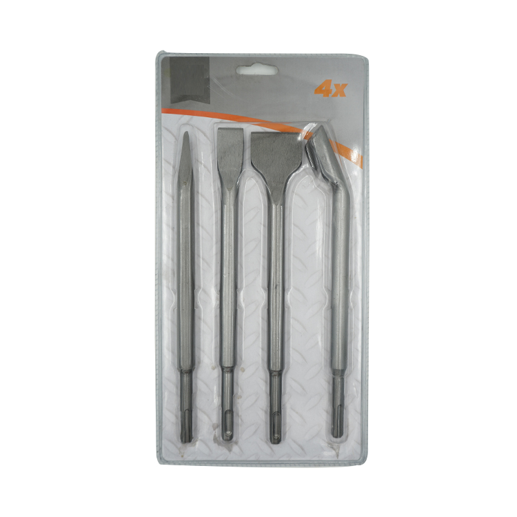 4Pcs SDS Plus Chisel Set in PVC