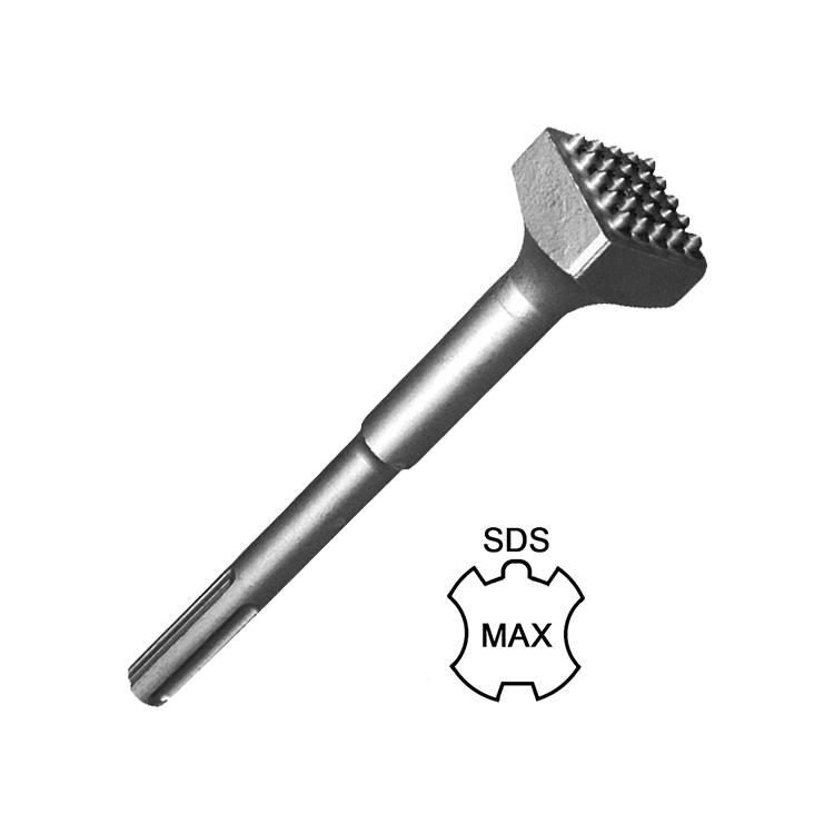 SDS Max Shank Carbide Tipped Bushing Tool Chisel for Concrete Surface Leveling Out