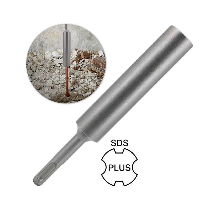 SDS Plus Shank Ground Rod Driver for 5/8 Inch and 3/4 Inch Ground Rods