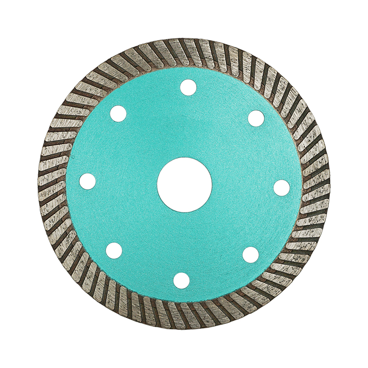 Cold-Press Sintered Fine Turbo Blade Diamond Saw Blade for Cutting Stone Granite Marble Concrete Bric